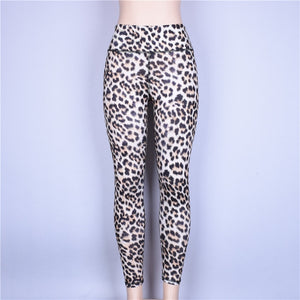 NORMOV New Workout Leggings Women Sexy High Waist Female Clothing Leopard Printed Leggins Push Up Fitness Leggings Femme