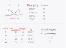 Load image into Gallery viewer, EASYSMALL sexy push up bra lingerie lingerie lace Ultra-thin strap Underwear plus size invisible women bras