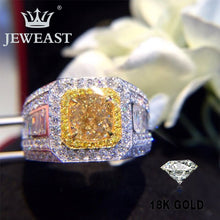 Load image into Gallery viewer, Natural Diamond 18K Gold Pure Gold Ring Beautiful Gemstone Ring Good Upscale Trendy Classic Party Fine Jewelry Hot Sell New 2020