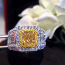 Load image into Gallery viewer, Natural Diamond 18K Gold Pure Gold Ring Beautiful Gemstone Ring Good Upscale Trendy Classic Party Fine Jewelry Hot Sell New 2020