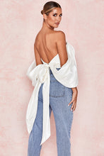 Load image into Gallery viewer, Townlike Deep V Black Bow Sexy Crop Top Women Strapless Summer Tops Off Shoulder Bandage Crop Tank Top Streetwear Cropped 2020