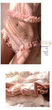 Load image into Gallery viewer, Summer Sexy Lingerie Ultrathin Flowers Bloom Net Yarn Temptation Vest Shorts Sexy Pajamas Transparent Charming Underwear Set