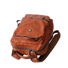 Load image into Gallery viewer, 2019 New handmade leather Women&#39;s backpack female shoulder bag casual retro ladies big bags top layer cowhide travel backpacks