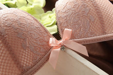 Load image into Gallery viewer, Details about New Womens Sexy Underwear Satin Print Lace Embroidery Bra Sets Panties BC Cup