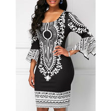 Load image into Gallery viewer, New sexy fashion African women printing plus size dress