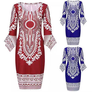 New sexy fashion African women printing plus size dress