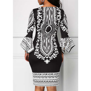 New sexy fashion African women printing plus size dress