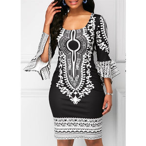 New sexy fashion African women printing plus size dress