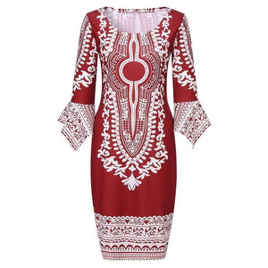 New sexy fashion African women printing plus size dress