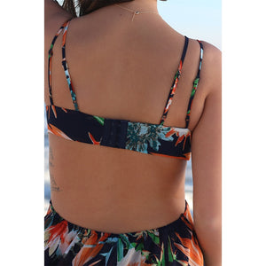 Maxi Dress Lace Up Summer Irregular Backless Beach Long Summer Bohemian Dress