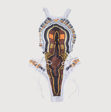 Load image into Gallery viewer, Vintage African Ethnic Print Brazilian One Piece Monokini