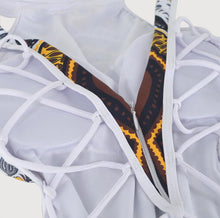 Load image into Gallery viewer, Vintage African Ethnic Print Brazilian One Piece Monokini