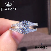 Load image into Gallery viewer, Natural Diamond 18K Gold Pure Gold Ring Beautiful Gemstone Ring Good Upscale Trendy Classic Party Fine Jewelry Hot Sell New 2020