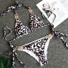 Load image into Gallery viewer, Rhinestone Crystal Diamond Metal Chain Luxury Aristocratic Swimming Suit
