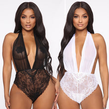 Load image into Gallery viewer, Plus Size Sexy Lingerie Erotic Lace Halter Lenceria Mujer Sexy Underwear Backless Teddy Babydoll Langerie Porno Sex Costumes