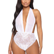 Load image into Gallery viewer, Plus Size Sexy Lingerie Erotic Lace Halter Lenceria Mujer Sexy Underwear Backless Teddy Babydoll Langerie Porno Sex Costumes