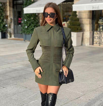 Load image into Gallery viewer, 2020 New Arrival Green Mini Dress Sexy Vintage Elgant Party Dress Celebrity Fashion Women Dress Party Club Wear Spring Outfit