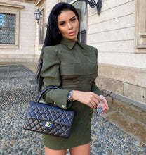 Load image into Gallery viewer, 2020 New Arrival Green Mini Dress Sexy Vintage Elgant Party Dress Celebrity Fashion Women Dress Party Club Wear Spring Outfit