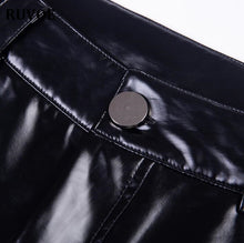 Load image into Gallery viewer, Women&#39;s Spring New Brushed High Waist PU Leather Pants Black Leggings Female Shinny Pencil Pants Elastic Trousers Female YFL-021