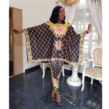 Load image into Gallery viewer, 2 Piece Set Africa Clothes African Dashiki New Dashiki Fashion Suit (Top And Trousers) Super Elastic Party Plus Size For Lady