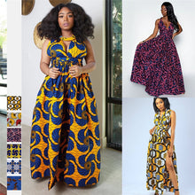 Load image into Gallery viewer, African Drssses for Women 2020 News Maxi Dashiki Print DIY Bandage Ladies 6Color Long Robe Africaine Sexy Ankara African Clothes