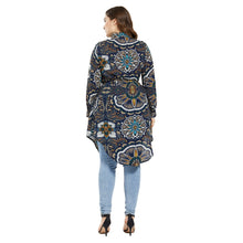 Load image into Gallery viewer, Muslim Women Long Sleeve Printed Top Long Shirt Tops Abaya Turkey T-Shirt Arab Dubai Fashion Islamic Casual Plus Size