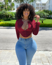 Load image into Gallery viewer, ANJAMANOR Sexy Womens Tops and Blouses Open Back Long Sleeve Crop Top Shirts Spring 2020 Casual Clothing Plus Sizes D48-AZ43