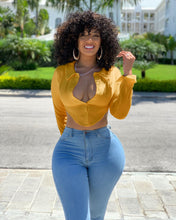 Load image into Gallery viewer, ANJAMANOR Sexy Womens Tops and Blouses Open Back Long Sleeve Crop Top Shirts Spring 2020 Casual Clothing Plus Sizes D48-AZ43