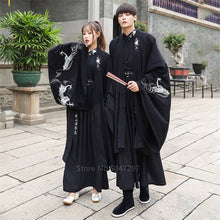 Load image into Gallery viewer, Japanese Dragon Embroidery Women Kimono Dress Men Samurai Costume Cosplay Cardigan Yukata Traditional Cosplay Party Halloween