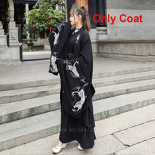 Load image into Gallery viewer, Japanese Dragon Embroidery Women Kimono Dress Men Samurai Costume Cosplay Cardigan Yukata Traditional Cosplay Party Halloween