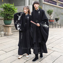 Load image into Gallery viewer, Japanese Dragon Embroidery Women Kimono Dress Men Samurai Costume Cosplay Cardigan Yukata Traditional Cosplay Party Halloween