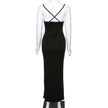 Load image into Gallery viewer, BOOFEENAA Sexy Black High Waisted A Line Suspender Skirts Womens Spring Summer 2020 Women High Split Long Maxi Skirt C83-I09