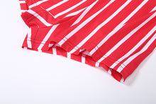 Load image into Gallery viewer, Fashion Women&#39;s Sexy  High Waist Striped Romper Jumpsuit Zipper Biker Shorts Pants Bodysuit Sport  Plus Size Overalls Clothing