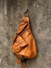 Load image into Gallery viewer, Men Messenger Bag Genuine Leather Cowhide Vintage handmade Crossbody Shoulder Bag Women Sling Chest Bag heuptas bandolera hombre