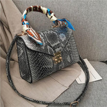 Load image into Gallery viewer, Luxury High Quality Ostrich Leather Handbag Python Leather Bag Designer Handbag Ladies Purse 2020 New Fashion Trendy Bag