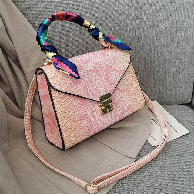 Luxury High Quality Ostrich Leather Handbag Python Leather Bag Designer Handbag Ladies Purse 2020 New Fashion Trendy Bag