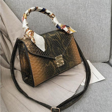 Load image into Gallery viewer, Luxury High Quality Ostrich Leather Handbag Python Leather Bag Designer Handbag Ladies Purse 2020 New Fashion Trendy Bag