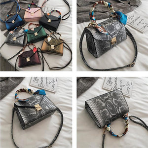 Luxury High Quality Ostrich Leather Handbag Python Leather Bag Designer Handbag Ladies Purse 2020 New Fashion Trendy Bag