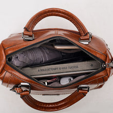 Load image into Gallery viewer, Boston Crossbody Bags for Women 2020 Tote Shouler Bag Luxury Handbags Women Bags Designer Famous Brand Oil Wax Leather Rivet Bag