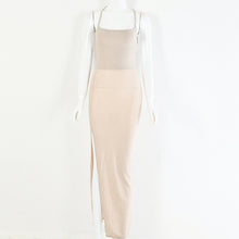 Load image into Gallery viewer, Townlike Backless Bandage Bodycon Sexy Dress Women Spaghetti Strap Midi Summer Dress Strapless High Split Party Dresses 2020