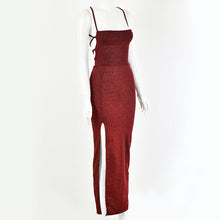 Load image into Gallery viewer, Townlike Backless Bandage Bodycon Sexy Dress Women Spaghetti Strap Midi Summer Dress Strapless High Split Party Dresses 2020