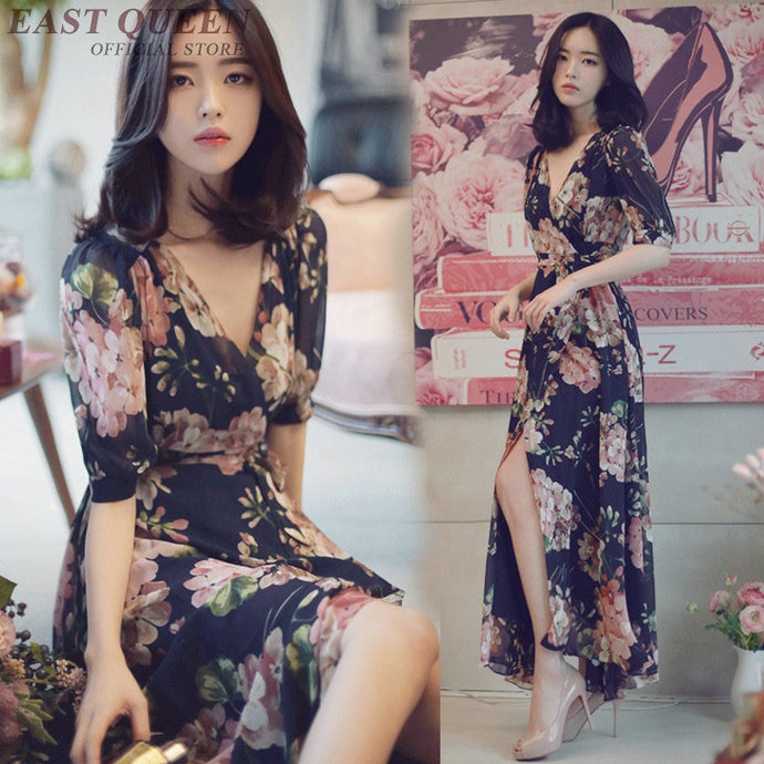 Mexican hippie dress women Boho chic ethnic style dress clothing bohemian holiday beach female sexy dresses AA3284