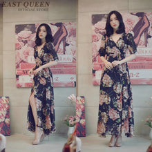 Load image into Gallery viewer, Mexican hippie dress women Boho chic ethnic style dress clothing bohemian holiday beach female sexy dresses AA3284