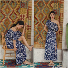 Load image into Gallery viewer, Sundress female summer long women Boho chic mexican sexy dress hippie bohemian elegant beach floral ladies dress NN0189 YQ