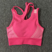 Load image into Gallery viewer, 2PCS Seamless Yoga Suits Women Energy Gym Fitness Clothing High Waist Leggings Bra Yoga Sets Training Sport Running Sport