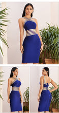 Load image into Gallery viewer, Adyce 2020 New Summer Halter Lace Bandage Dress Women Sexy Hollow Out Bodycon Club Celebrity Evening Runway Party Dress Vestido