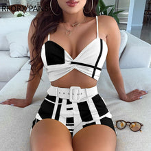 Load image into Gallery viewer, Spaghetti Strap Twisted Top &amp; Shorts Set