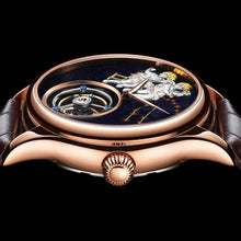 Load image into Gallery viewer, New Brand Men Watch Tourbillon Mechanical Retro Top Man Clock Stainless Steel Thin Dial Creative Trend Luxury Popular Male Watch