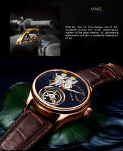 Load image into Gallery viewer, New Brand Men Watch Tourbillon Mechanical Retro Top Man Clock Stainless Steel Thin Dial Creative Trend Luxury Popular Male Watch