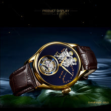 Load image into Gallery viewer, New Brand Men Watch Tourbillon Mechanical Retro Top Man Clock Stainless Steel Thin Dial Creative Trend Luxury Popular Male Watch